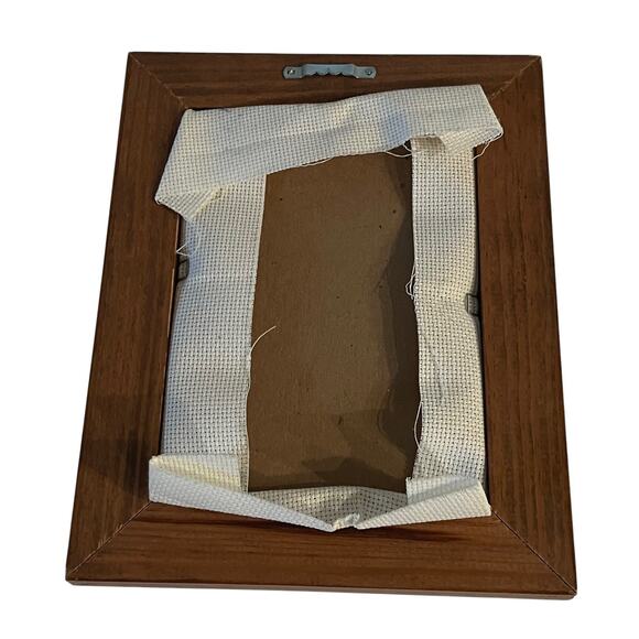 Vintage Framed Cross Stitch Mixed Blessings Cultural Diversity Holiday 9.5x7.5 - Picture 4 of 6